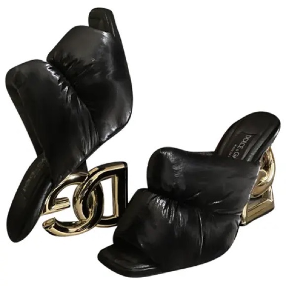 Dolce & Gabbana Quilted Puffer Heels - Picture 7 of 9